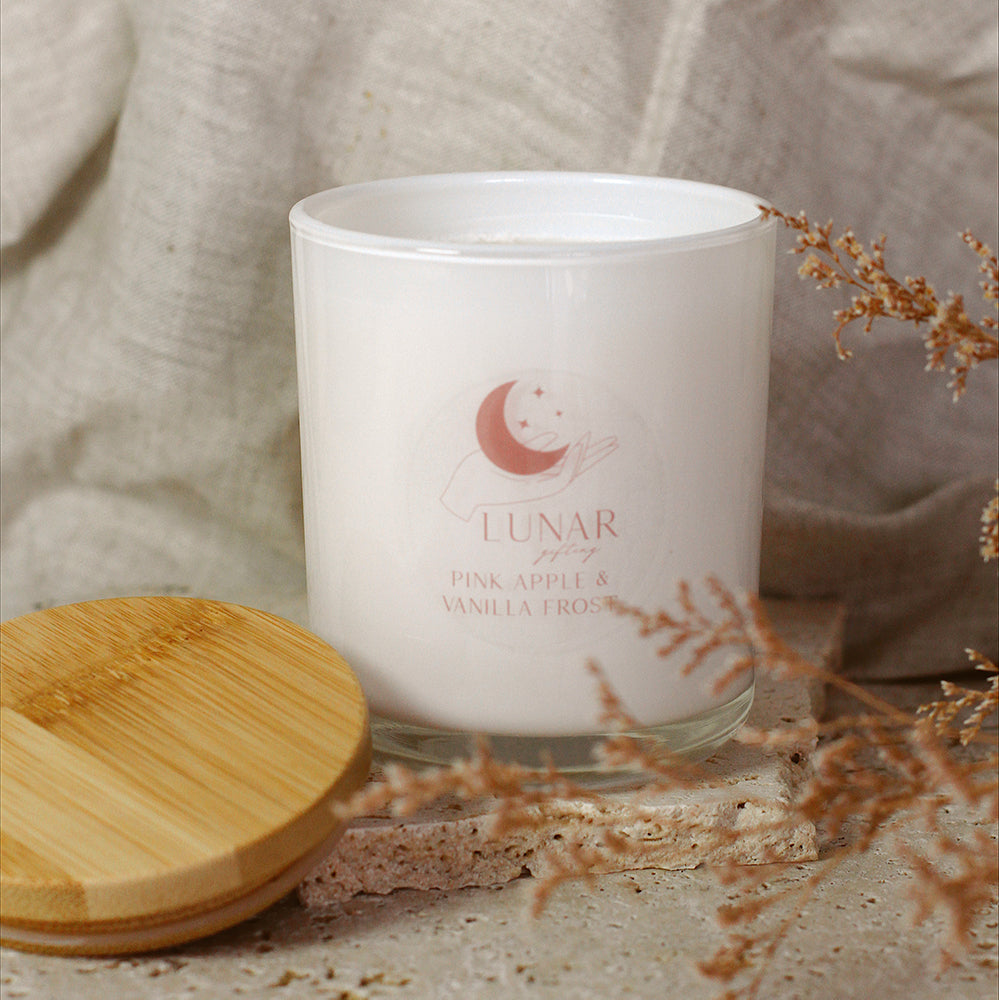 Pink Apple and Vanilla Frost - 300g Soy Candle