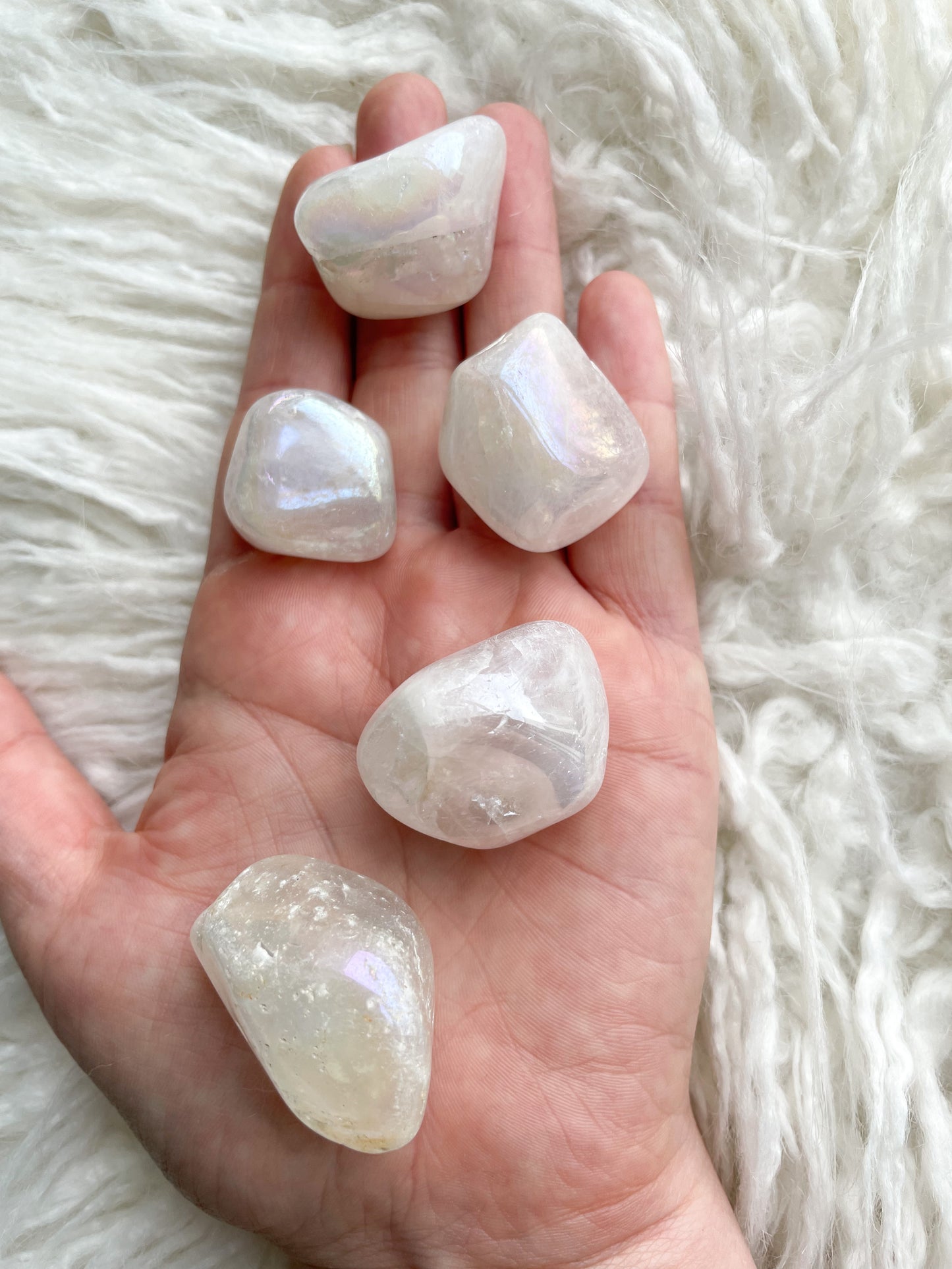 Rose Aura Quartz Tumble Stone