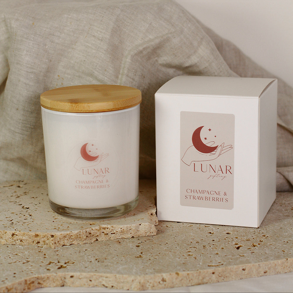 Champagne and Strawberries - 300g Soy Candle